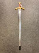 A gilt handled ornamental sword - Lancelot