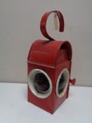 A vintage Kenyons railway lamp