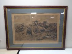 An early twentieth century Stanley Berkel black and white print - For God and King