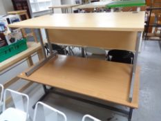 Two contemporary desks