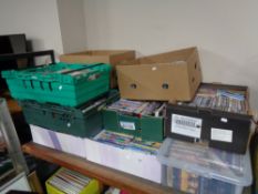 Approximately ten boxes of DVDs and box sets