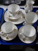 A tray of Royal Grafton bone china tea ware