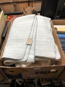 A box of vintage quilt,