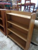 An early 20th century oak bookcase