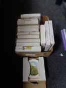 A box of collector's plates ;