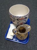 A tray of Doulton hunting scene jug,