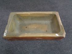 A 20th century salt glazed trough