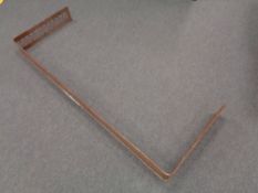 An antique chrome fender