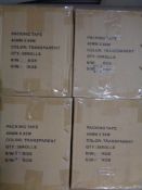 Four boxes of 144 rolls in total of transparent cellotape