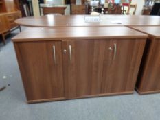 A triple door office sideboard