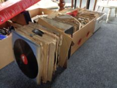 A large collection of 78's