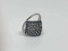 A silver dress ring,