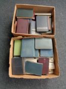 Two boxes of twentieth century books, calculus,