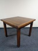 A 1930's oak pull out dining table