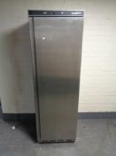A Combi Steel stainless steel upright commercial freezer.