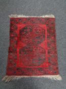 A small Bokhara rug,