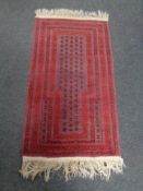 An Afghan prayer rug