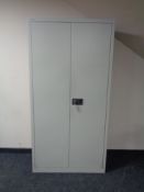 A Bisley double door metal stationary cabinet,