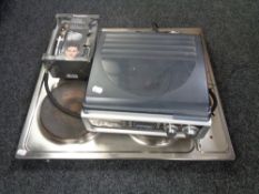 A hot plate together with Alba flat screen tv,