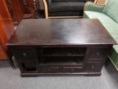 A contemporary entertainment stand