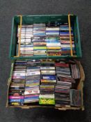 Two crates of CDs - dance, rave,