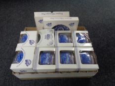 A collection of boxed Ringtons china, Millenium caddies,