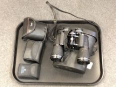 A pair of Greenkat 10 x 50 binoculars together with three further pocket binoculars (4)