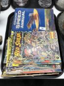 A tray of vintage Marvel and other comics, DC,