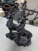 A pair of contemporary figures - Stags