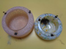 Two Art Deco light shades