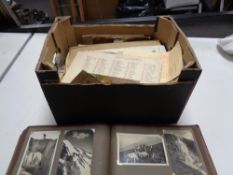 A box of paper ephemera, books, magazines,