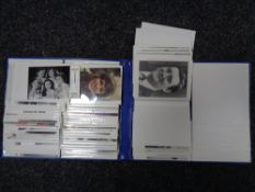 An album of signed celebrity promotional photographs- stars of stage and screen,