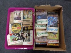 Two boxes of mid century science fiction paperbacked books,