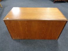 A twentieth century Home Worthy teak blanket box