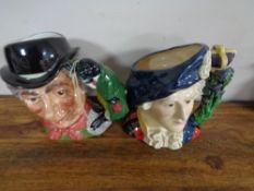 Two large Royal Doulton character jugs - Bonny Prince Charlie and The Walrus & Carpenter