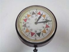 A Bakelite cased electric RAF style sector clock CONDITION REPORT: The dial is