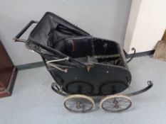 A Victorian pram (a/f)