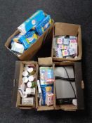 A Baxter PD warmer, health supplements,