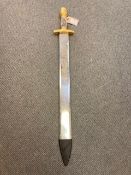 A gilt handled ornamental sword
