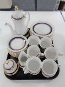 A tray of thirty eight piece Bavarian tea service