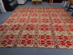 A large Persian carpet 400 cm x 380 cm