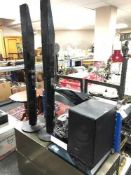 A Sony surround sound system (Five speakers plus sub woofer). BDV-E4100, serial number 6600426.