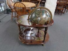 A globe drinks trolley CONDITION REPORT: Good structural condition,