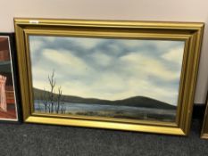 Continental school, marsh landscape,