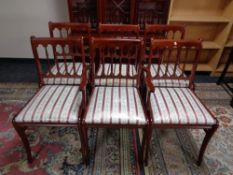 A set of six Sterling design Regency style dining chairs