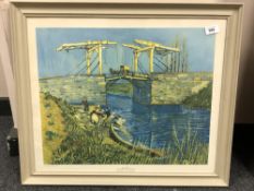 A colour print after Vincent Van Gogh,