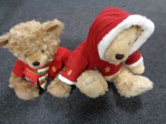 Two Harrod's Christmas bears,