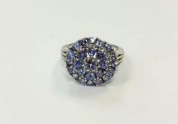 A silver dress ring,