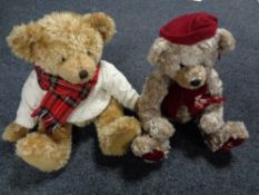 Two Harrod's Christmas bears,
