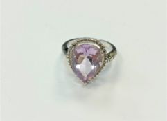 A silver dress ring,